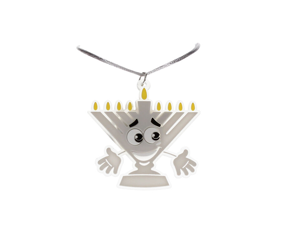 Light Up Menorah Necklace